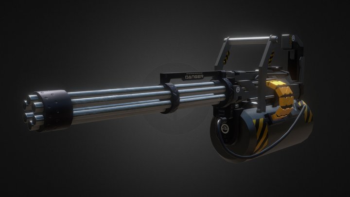 Minigun Exteel 3D Model