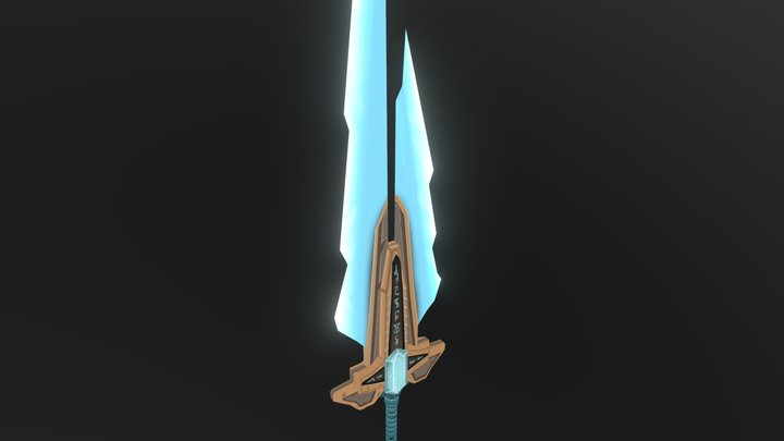 World Of Warcraft Crystal Sword Of Varrock 3D Model
