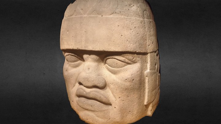 Olmec Head 3D Model