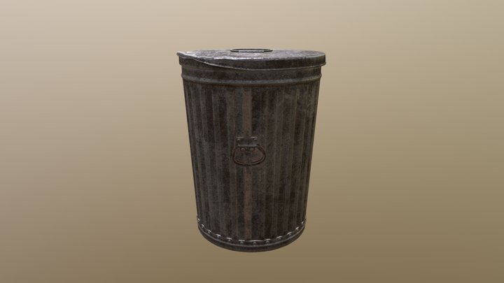 Trash Can 3D Model