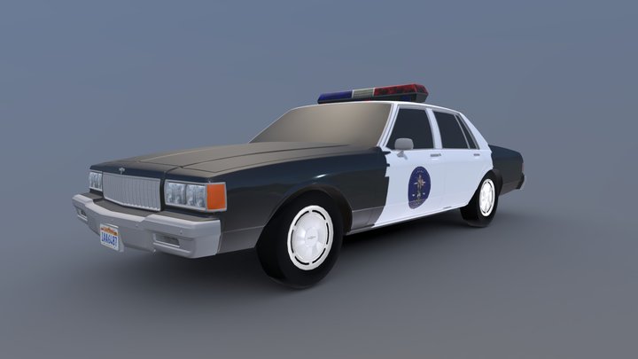 1986 chevrolet caprice classic 9C1 LAPD 3D Model