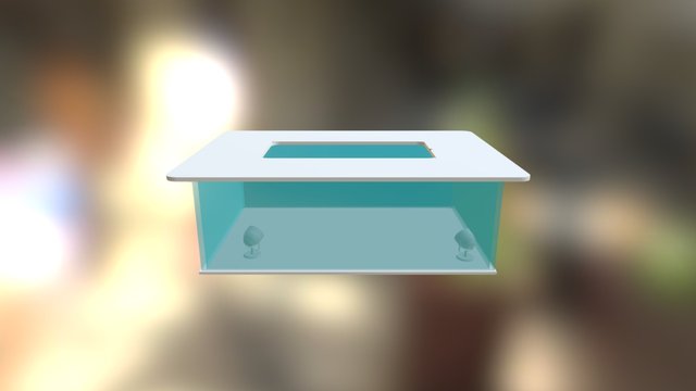 Table basse avenir plastique 3D Model