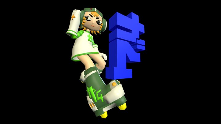 Jet Set Radio Gum Fanart 3D Model