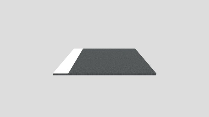 MAG Blacktop White Right 1 Meter x 1 Meter – Kostenloses 3D-Modell STL