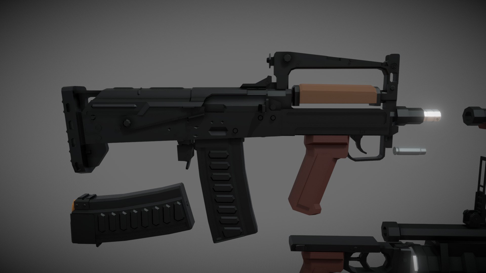 low-poly OTs-14 Groza 4 - Download Free 3D model by D_U (@DU1701 ...