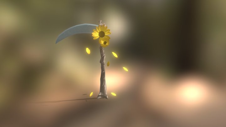 Sunflower Scythe 3D Model