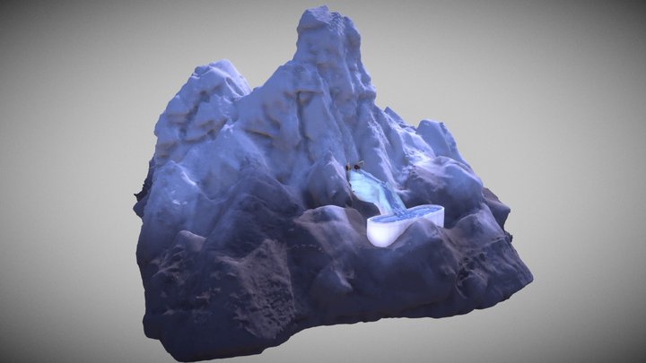 ExtermiCorp Snow Harvesters atop Mt. Veritall 3D Model