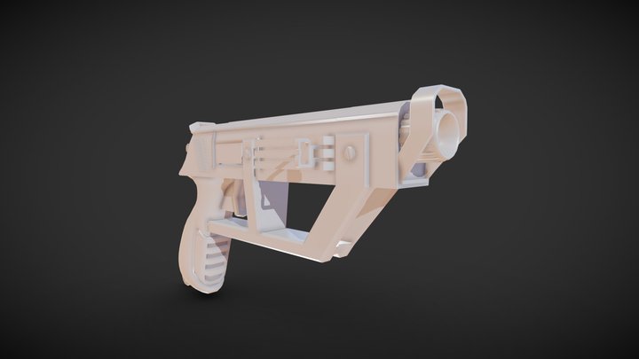 First Gun [Untextured] 3D Model