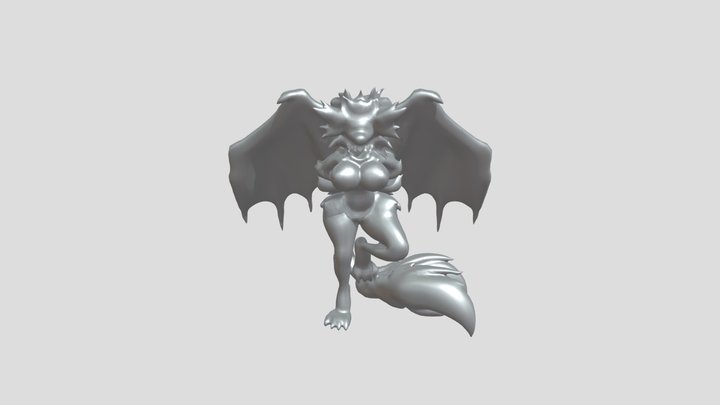 anthropomorphic dragon character 3D Model