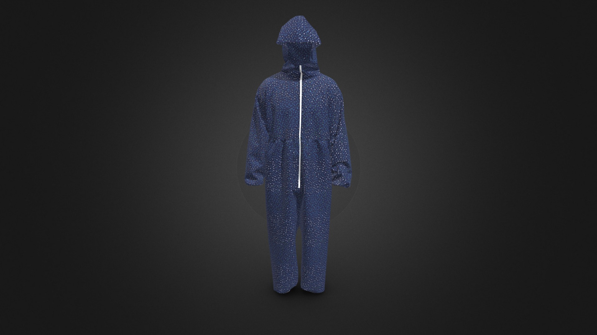 3D model dust proof suit - This is a 3D model of the dust proof suit. The 3D model is about a person wearing a blue coat.