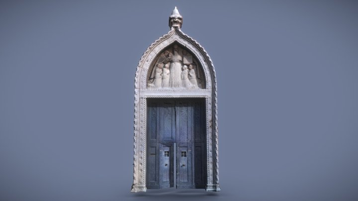 Detailed palace gate in Venice 3D Scan Asset 3D Model