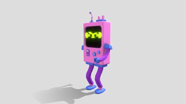 Robot Character For Art Test 3D Model