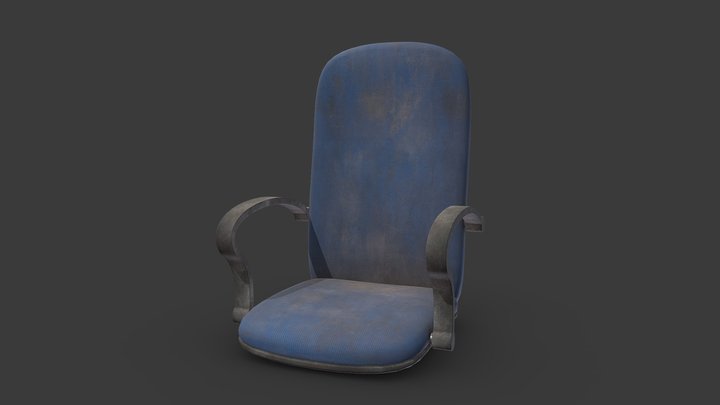 Old Office Chair 3D Model