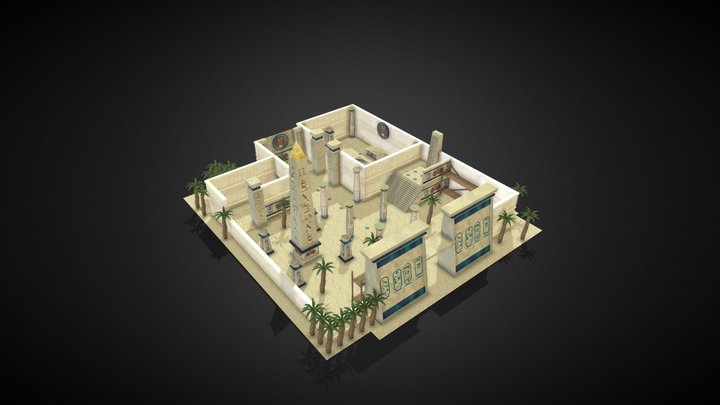 Egyptian tomb 3D Model