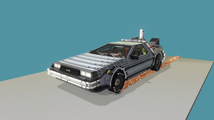 [Minecraft] DeLorean [Back to the Future Part1] 3D Model