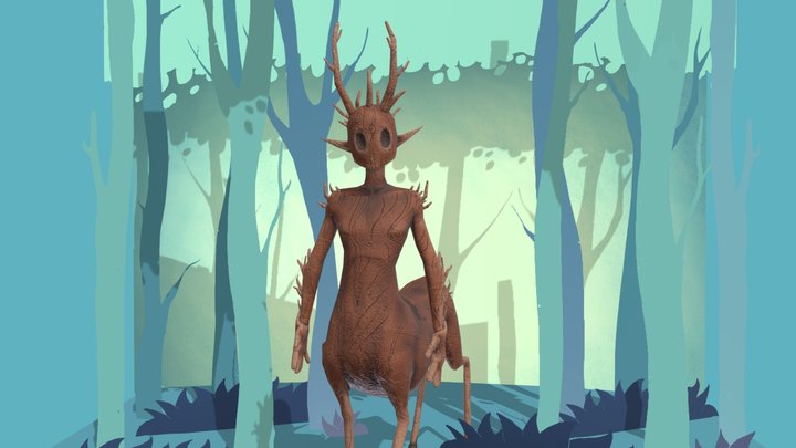 Forest Wanderer 3D Model