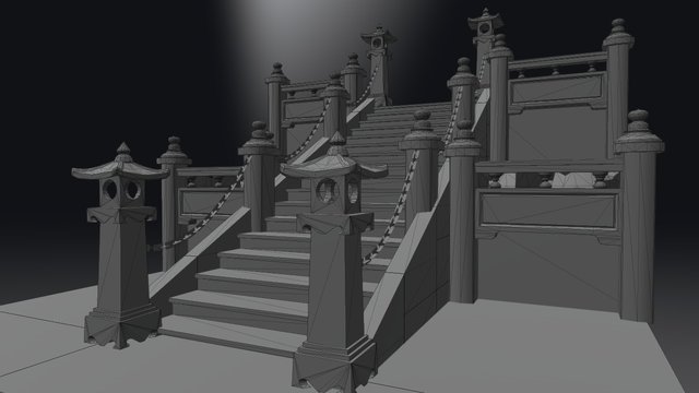 Chinese Temple Section 2 3D Model