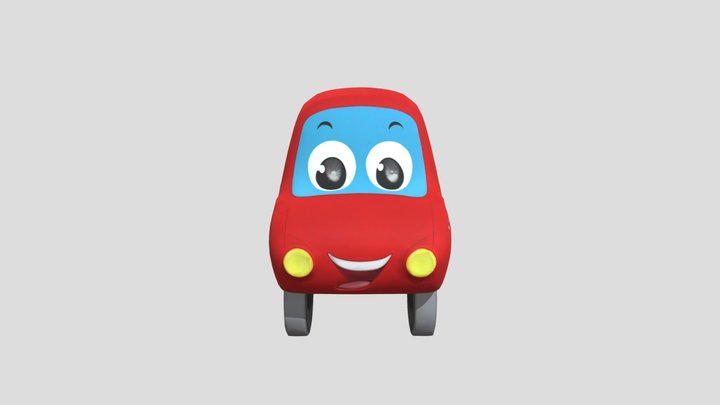 Little Red Car V2 3D Model