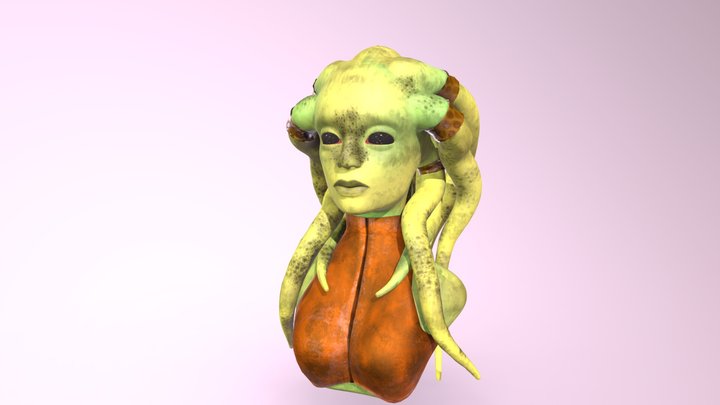 Star-Wars Nautolan Woman 3D Model