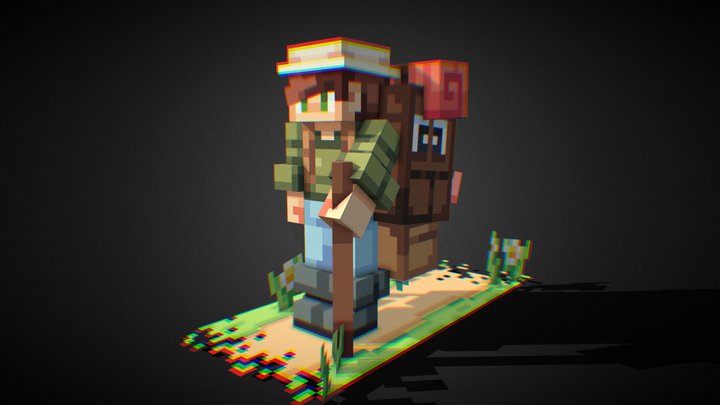Hiker 3D Model