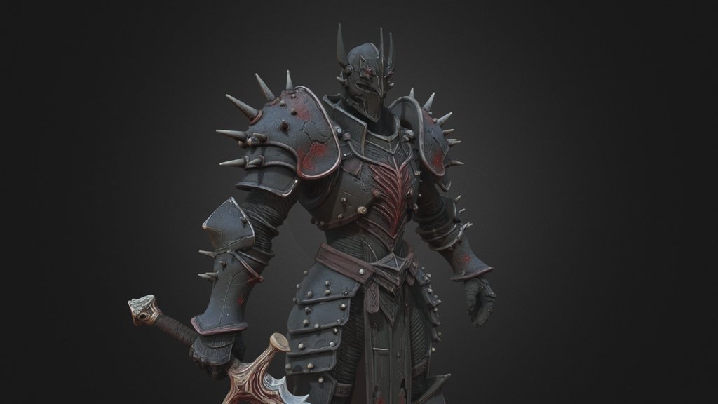 Dark Spiked Knight Warrior