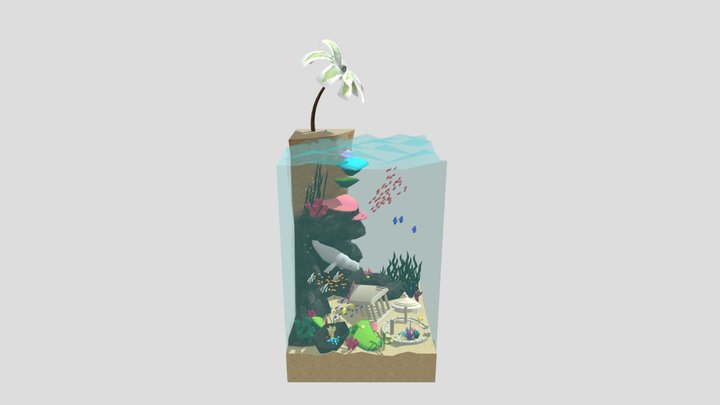 Beluga Aquarium 3D Model