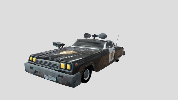 Hello Neighbor 2 Alpha 2 Police Car 3D Model