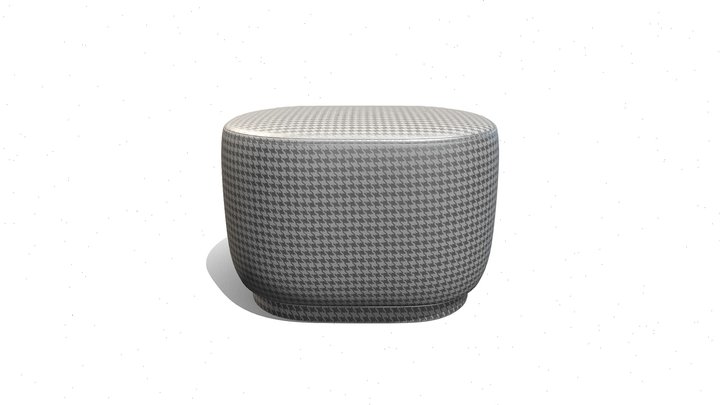 Pouf Gris 3D Model