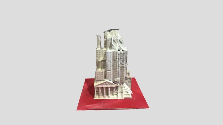 Lego White Building 3D Model