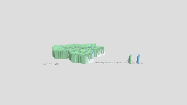 2.15_Model błękitno-zielonej infrastruktury 3D Model