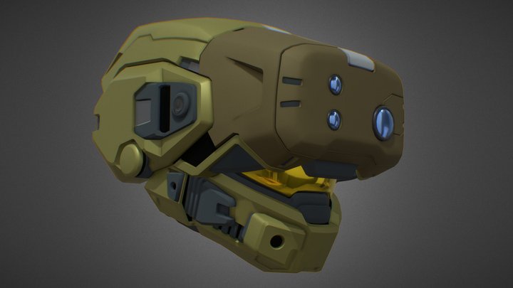 MKV-B Scout Helmet Concept (FREE) 3D Model