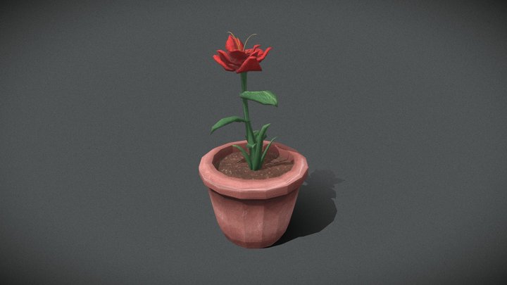 Flower Pot 3D Model