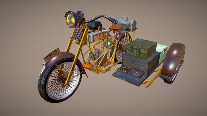 Retrobike 3D Model