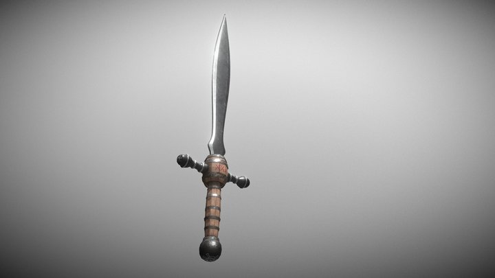Pirate Weapon - Barrel Sword 3D Model