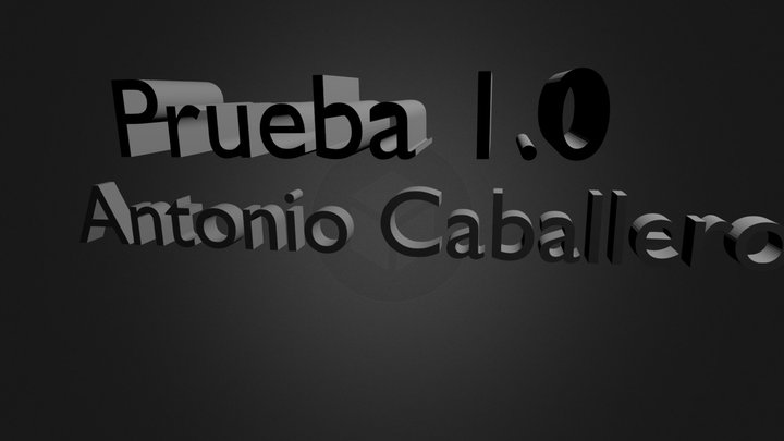 Prueba 1 en blender 3D Model