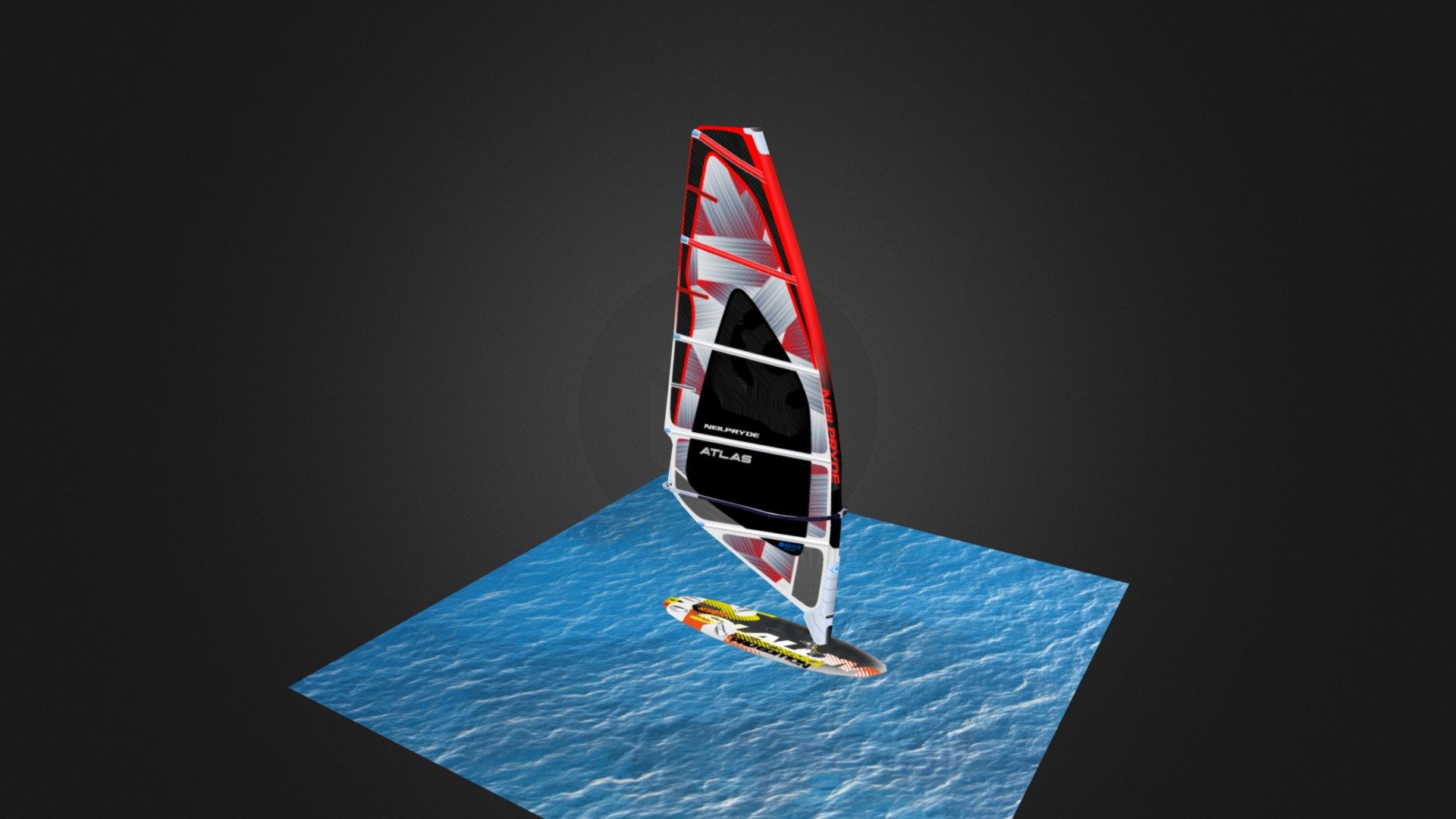 Windsurfing - Sail - 3D model by mtstudiohk [aLvn848] - Sketchfab