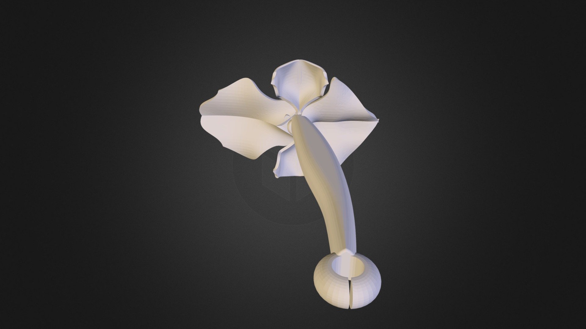 Flower plus a (partial) ring.STL