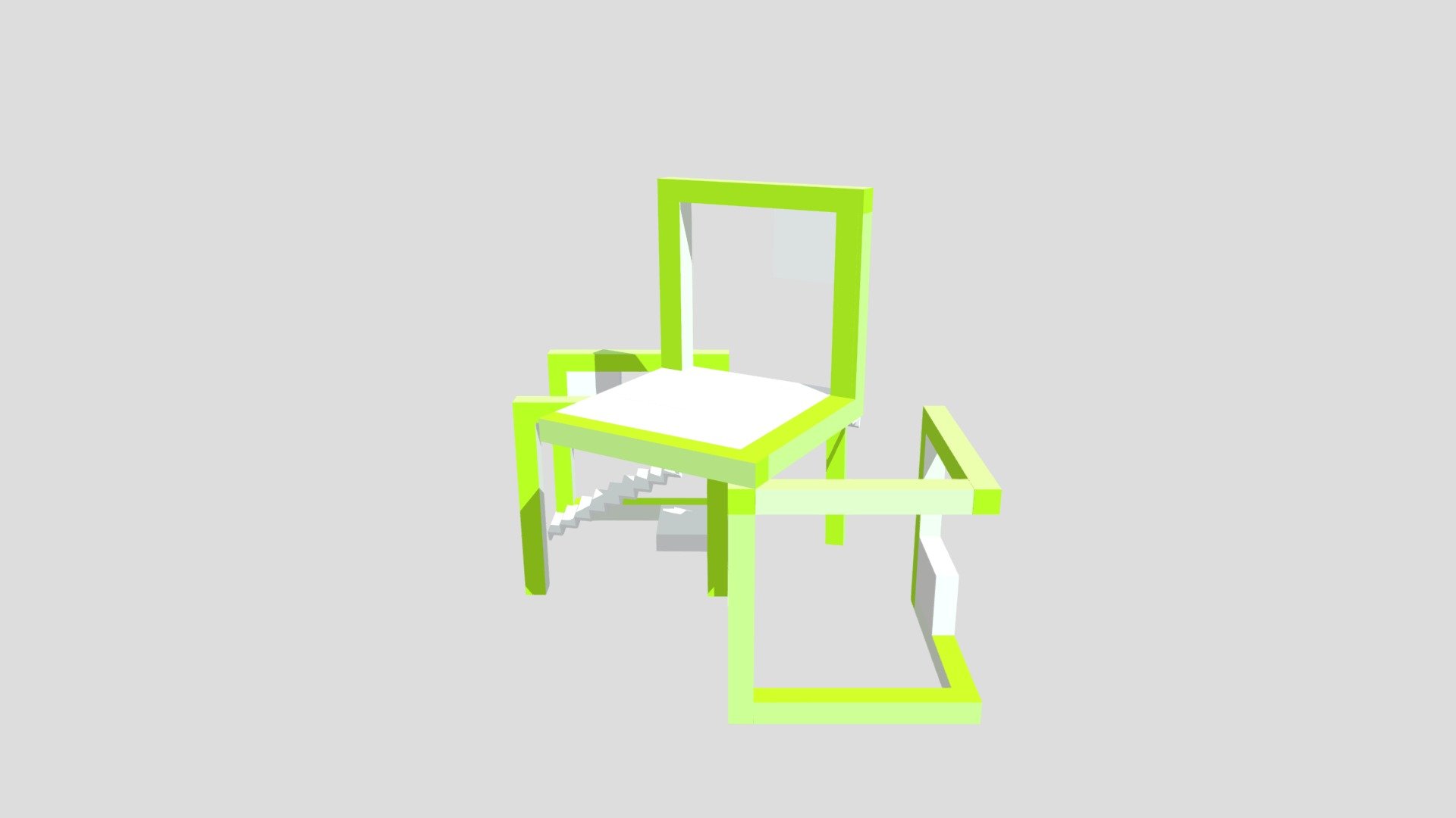 Simons_Rachel_3D Model with Stairs Download Free 3D model by