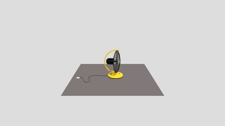 Table Fan 3D Model