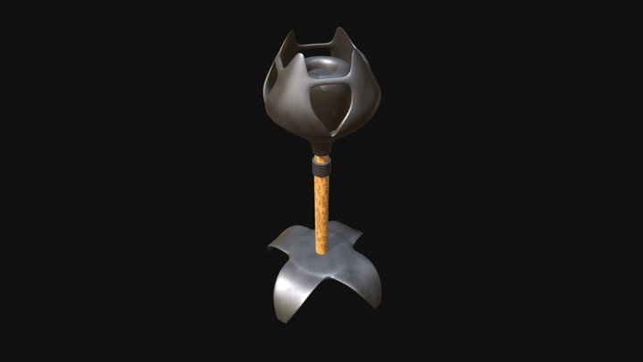 Ground Torch - Unlit 3D Model