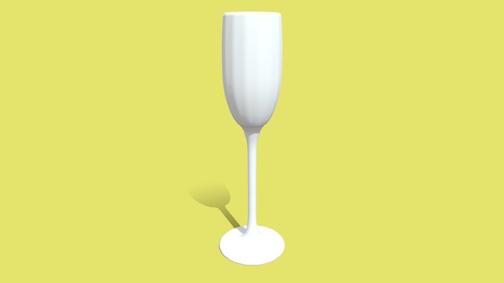 Mesh_Champagne_glass 3D Model
