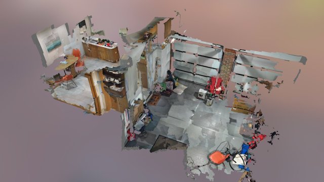 Kitchen and garage #1 3D Model