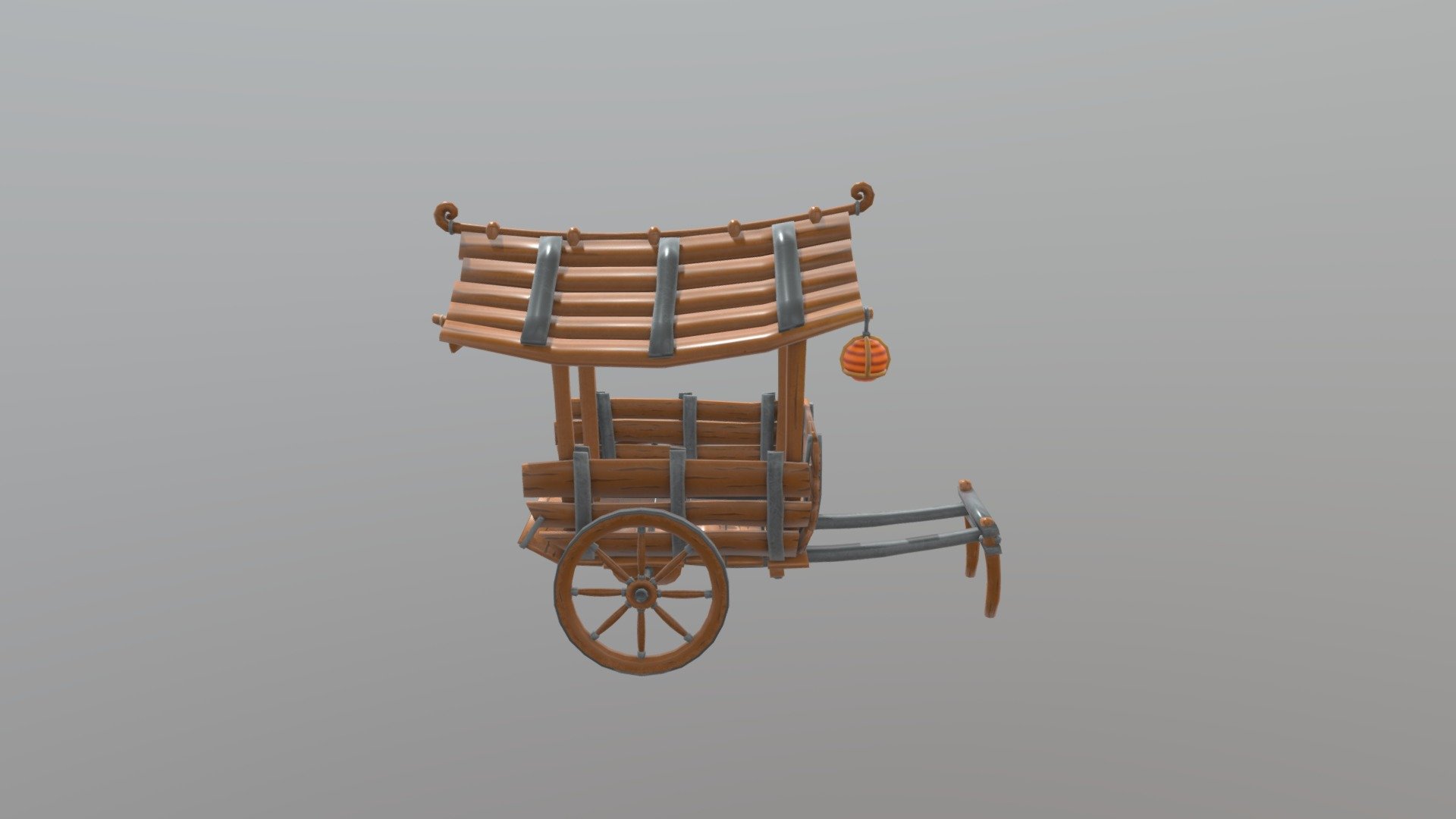 Wooden Cart (Hand-Painted)