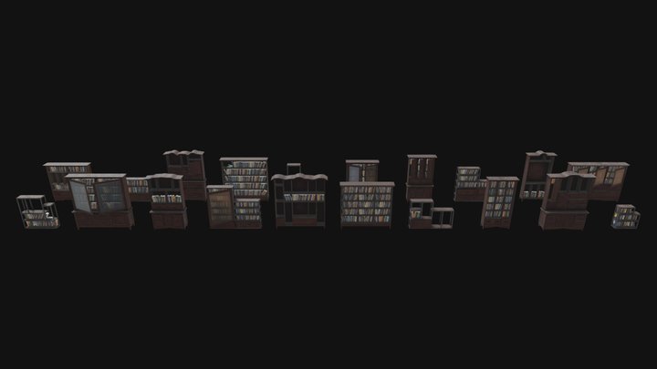 Bookcase generator test 3 – Modello 3D gratuito STL