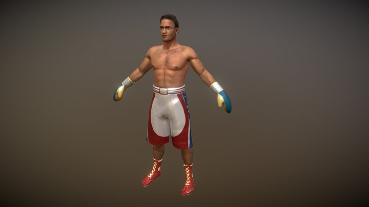 Euro Boxer Middleweight 02 3D Model