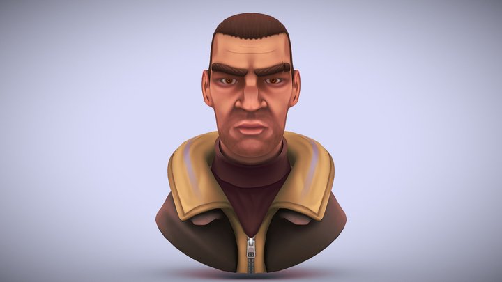 Nikko Bellic (Stylized | Handpainted | GTA IV) 3D Model