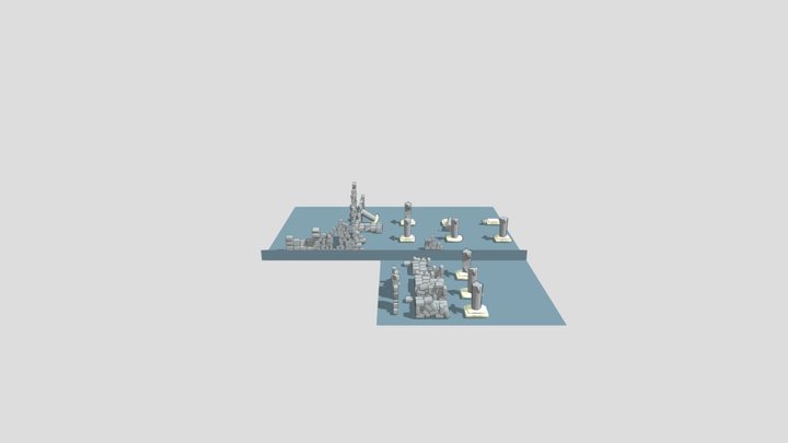 Ruinas Con Modulos 3D Model