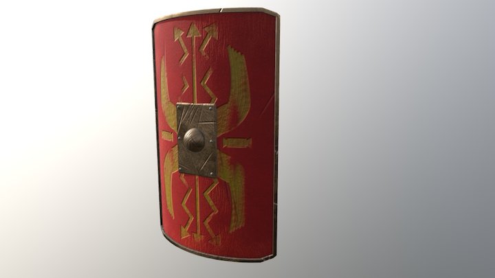 Roman Shield 3D Model