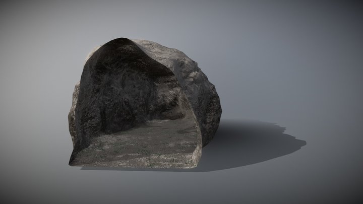 Grotto Cavern Cave 3D Model