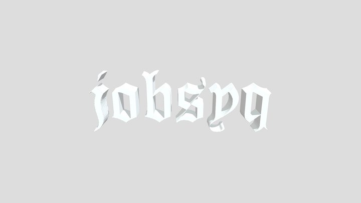 JobsyQ Official Logo – Empowering Future Careers 3D Model